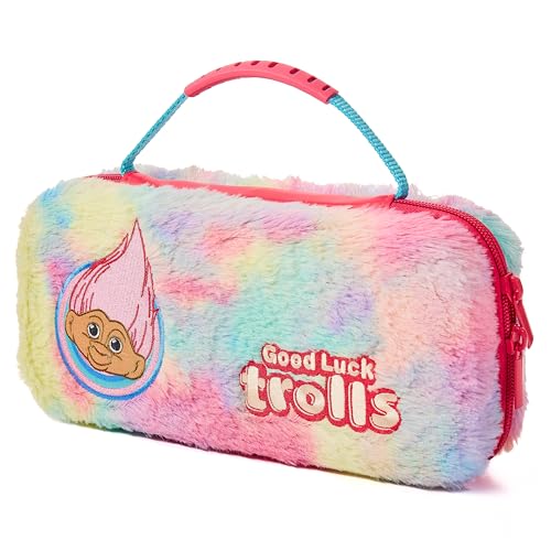 Numskull Trolls Hard Shell Travel Case for Nintendo Switch and OLED Model Console - Fits 10 Games and Switch Accessories - color: Trolls