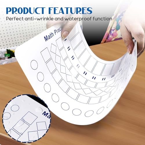 Multiplication Master Kit - 3 Pack Double Sided Dry Erase Math Whiteboards & Times Table Chart | 9"x12" Multiplication Division Boards + 8"x11" Multiplication Table | Classroom Homeschool Supplies