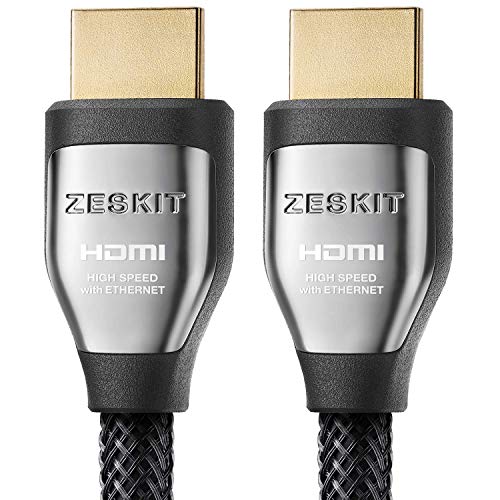 Zeskit Cinema Plus 4K 10ft High Speed with Ethernet 22.28Gbps HDMI 2.0b Cable, Compatible with Dolby Vision 4K 60Hz HDR ARC 4:4:4 HDCP 2.2 - size: 3m/10ft