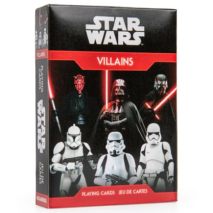 Aquarius Star Wars Villains Playing Cards - Deck of Cards Star Wars Fans - Unique Card Designs, Gift & Merchandise for All Ages - style: Dark Side Villains