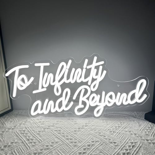 To Infinity and Beyond Neon Sign, Led Light Neon Signs for Wall Decor,Anime To Infinity and Beyond Neon Lights for Bedroom Men Cave Party Decor, Birthday Christmas Gifts for Boys and Girls - color: C-ToInfinityAndBeyond