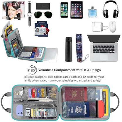ZINZ Laptop Shoulder Bag 12.3-13 inch Case Sleeve, Expandable Handbag with Valuables Compartment Compatible with MacBook Air/Pro/Neo 13", iPad 12.9"/13"/11", Shockproof,Gray-Blue edge - color: Gray-blue Edge