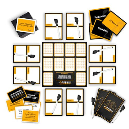 Locked-in Party Card Game – 400 Prompt Cards – Fun Game for Game Night, Parties & Icebreakers - Adults, Teens & Families – 2-10 Players