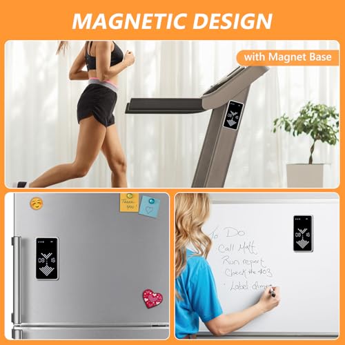 GuDoQi Digital Hourglass Timer, 1-99 Mins Adjustable Magnetic Rechargeable Digital Countdown ADHD Timer, Mute/Low Volume/High Low Volume Modes for Work, Study, Back to School, Kitch, White - color: White
