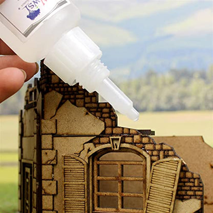 War World Gaming Destroyed Normandy House for Historical Wargames 20-28mm Scale Laser Cut MDF Building - size: Destroyed Normandy House