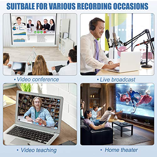 GUERMOK Video Capture Card, USB3.0 HDMI to USB-C Capture Device, 2K@30FPS | Stream & Record Gameplay at 1080P@60FPS, Compatible with Mac OS, Windows, Quest 3, OBS, Zoom, PS5/4, Switch, Xbox (Black) - color: silver black