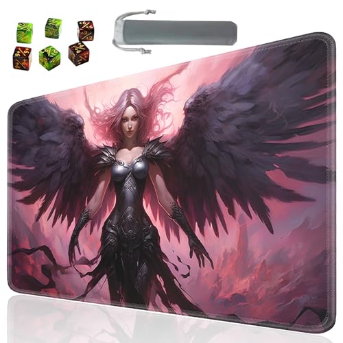 Board Game for TCG Playmat Table Mats Games Size 60X35 cm Mousepad Compatible for MTG RPG CCG Trading Card Game Play mats with 6 Dice (Playmat 121) - color: Sotw-playmats-1-121