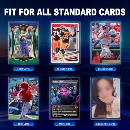 5000ct Clear Card Sleeves for Trading Cards, Soft Baseball Sports Card Sleeves, Soft Plastic Protector Fit for MTG Game Standard Cards - size: 5000