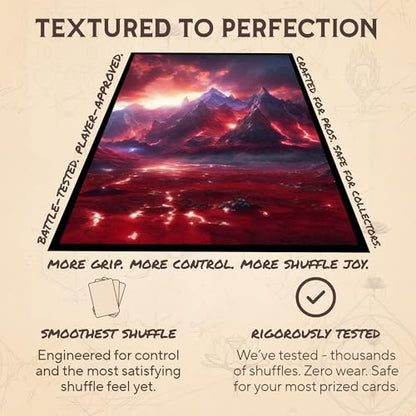 Red Mana - MTG Card Sleeves, 104ct, Standard Size, Smooth | Perfect for Double Sleeving, Smudge Resistant Matte Back, Standard 66x92mm - Compatible with Magic The Gathering & TCG Cards - color: Red Mana
