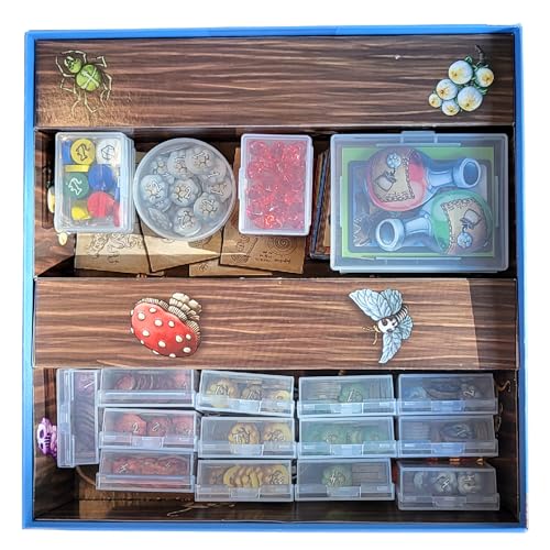 BitsBins Organizer for Quacks of Quedliburg, Fits in Game Box, Board Game Accessories