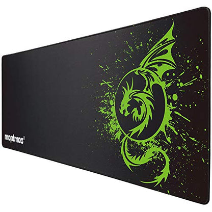 Large Mouse Pad Extended Speed Gaming Mouse Pad Fly Dragon Mouse Pad Gamer Office Computer Mouse Mat (A-Green) - color: A-Green