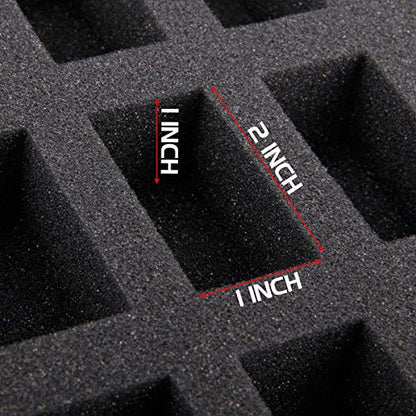 ENHANCE Miniature Figure Satchel - Compact Storage & Carrying Case for DnD Miniatures with Strap, 3 Foam Trays (2 Pre-Cut and 1 Pick & Pluck Tray) - Fits 20mm to 25mm Figures (Small - Standard Base) - size: Small (32 Slots), style: Standard Base Minis