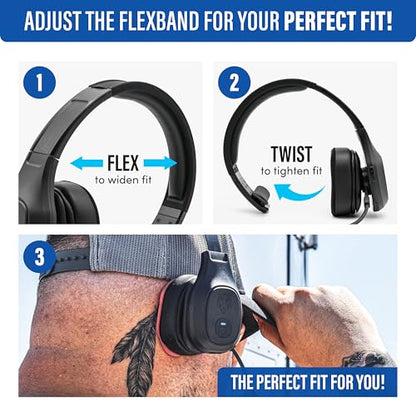 Blue Tiger Storm Black - Premium Trucker Bluetooth Headset - Wireless Noise Canceling Mono Headset with Mic - High-Fidelity Sound, 30-Hour Talk Time, USB-C Charging - for Truck Drivers, Bluetooth 5.0 - color: Black, style: Storm Black