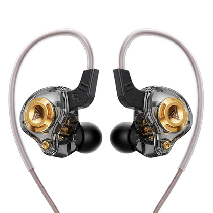 Wired Gaming Earbuds in-Ear Headphones HiFi Game Head Phones in Ear Monitors Deep Bass Sound Wired-Earbuds with 1DD 10mm Dynamic Driver Inear Earphones IEM for Music Gaming Video Calling (Black) - color: 블랙.