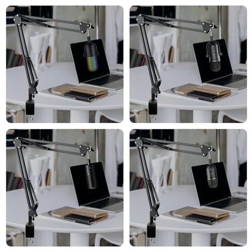 Adjustable Seiren Mic Boom Arm, Mic Stand Compatible with Razer Seiren X Mini V2 V3 USB Streaming Microphone for Recording, Gaming, Podcast