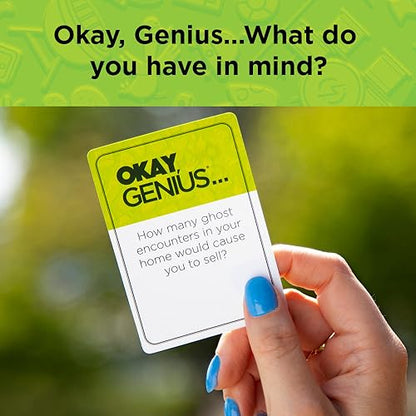 Okay, Genius… Fun Family Game Night Card Game for Teens, Friends & Home - Share Your Opinions on Ridiculous Topics - What Do You Have in Mind?! - for Ages 14 & Up - style: OK Genius