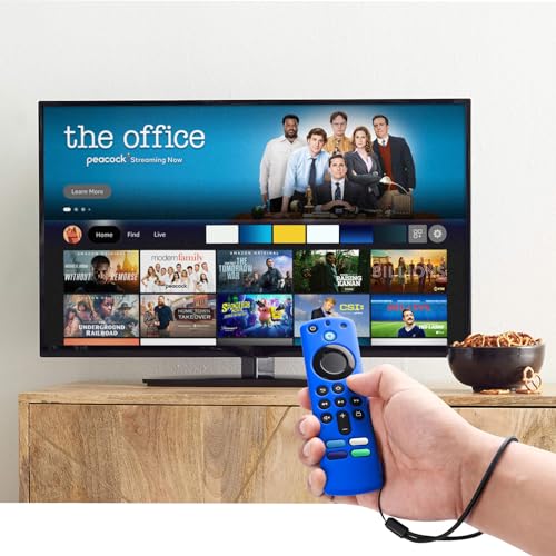 (3 Pack) ONEBOM Firestick Remote Cover 3rd Gen with Alexa Voice Remote 4K,Fire TV Stick Case Glow in The Dark,Anti Slip Shockproof Silicone Protective Case with Lanyard(Glow Green&Blue&Red) - color: (Black Lanyard)Glow Green&Red&Blue