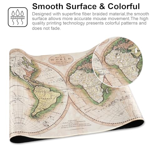 Professional Gaming Mouse Pad XXL & Computer Large Mouse Pad Table Mat(35.4x15.7x0.1IN, Ball) - color: Ball, size: 35.4x15.7x0.1IN