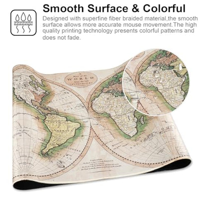 Professional Gaming Mouse Pad XXL & Computer Large Mouse Pad Table Mat(35.4x15.7x0.1IN, Ball) - color: Ball, size: 35.4x15.7x0.1IN