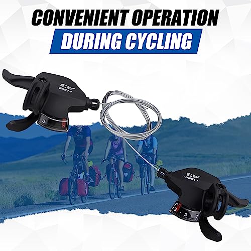 WEEROCK Bike Shifter Lever 24 Speeds 3x8 Thumb Gear Shift Lever for Mountain Bicycle - color: 3X8 Speed
