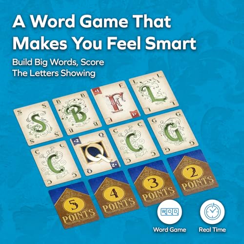Allplay Wordsy Board Game, Makes You Feel Smart, 20 Min, 1-6 Players