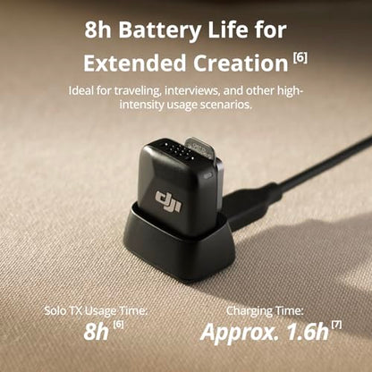 DJI Mic Mini Transmitter (Arctic White), Ultralight, Wireless Lavalier Microphone Osmo Mobile 7P/Osmo Pocket 3, Noise Cancelling, Wireless Microphone for Camera/iPhone/Android, Vlog, Streaming | DJI OsmoAudio, Noise Cancelling, Wireless Microphone for Cam