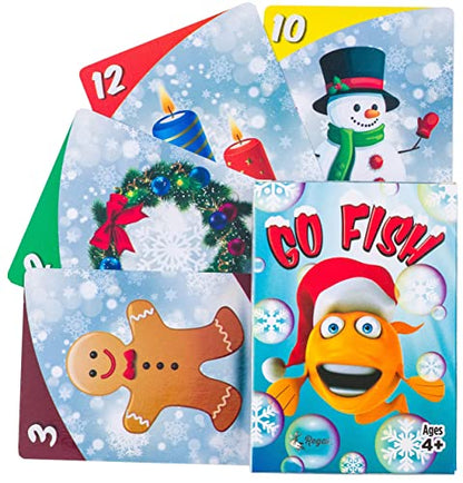 Regal Games Card Games for Kids - Go Fish, Crazy 8's, Old Maid, Slap Jack, Monster Memory Match, Snowball Fight - Holiday-Themed, Simple & Fun Classic Family Table Games - Games May Vary (6 Set) - color: Holiday 6 Pack