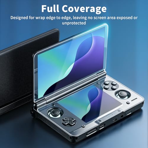 2Set Dual Screen Handheld Console Screen Protector for Ayn Thor | [New Version 2026] Tempered Glass 9H Scratch-resistant HD Protective Upper and Bottom Screen Protectors