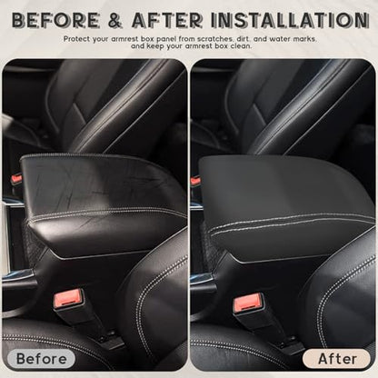 ramuel Center Console Armrest Cover for Ford Explorer 2020-2025 | Anti-Scratch ，Non-Slip ，PU Leather ，Easy Install - size: for Explorer 6th Gen