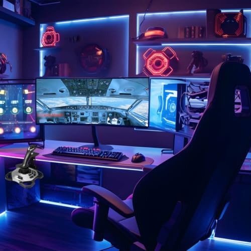 HTLAKIKJ Flight Sim Desk Mount for Logitech 3D Pro Joystick | Compatible with Logitech G Extreme 3D PRO Joystick Adjustable Fit Different Thickness Desk Enduring C-Clamp Metal Holder