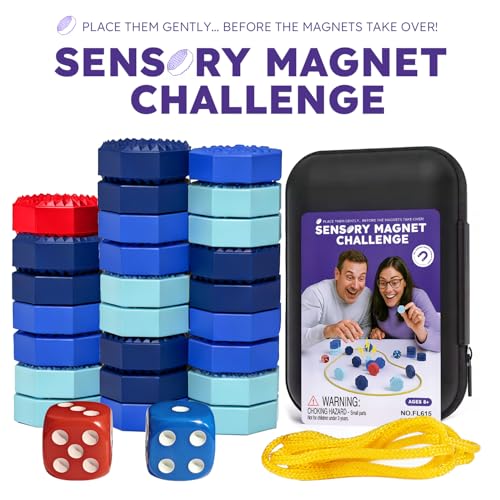 Magnet Chess Game, Magnet Game with String & Silicone Stones, Magnetic Chess Gifts for Teen Boys Girls, Magnetic Stones for Family Games Night, Stocking Stuffers with Travel Games for Kids & Adults