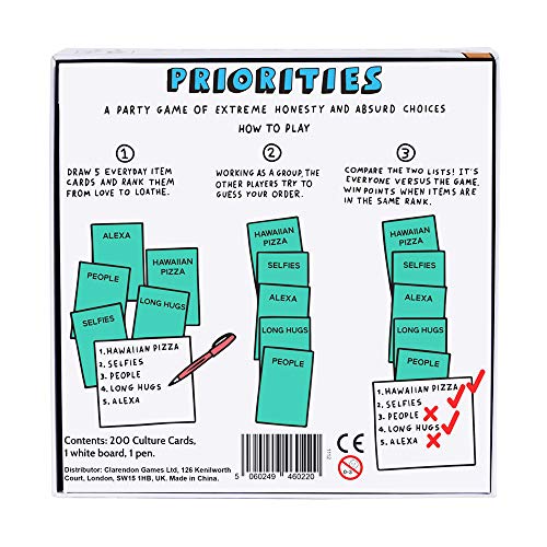 Priorities: The Hilarious New Party Game of Absurd Choices That Gets Everyone Laughing – Party Games for Adults and Teenagers - Card Games - Board Games - Travel Games