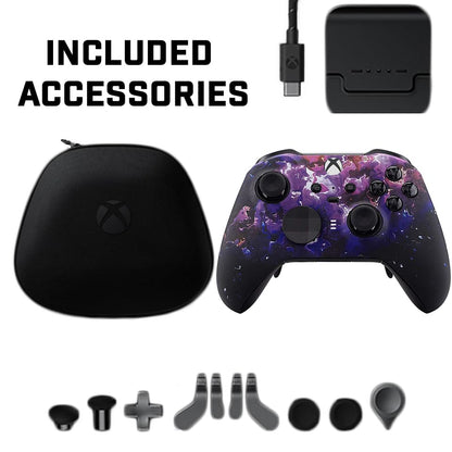 Custom Controllerzz Elite Series 2 Controller Compatible With Xbox One, Xbox Series S and Xbox Series X (Purple Magma) - color: Purple Magma