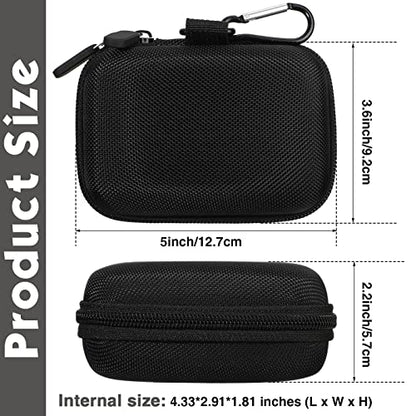 Sanwuta 2 Pcs Travel Card Games Case Playing Card Case EVA Hard Protective Storage Carrying Bag for Classic Playing Box Not Including Cards (Black) - color: Black
