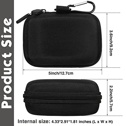 Sanwuta 2 Pcs Travel Card Games Case Playing Card Case EVA Hard Protective Storage Carrying Bag for Classic Playing Box Not Including Cards (Black) - color: Black