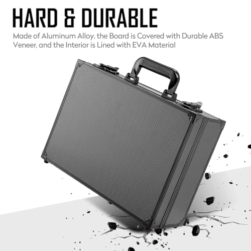 Top Loader Case, Trading Card Storage Box with Key Lock for Sports Cards, Trading Cards, Hard Case Holds 600+ Top Loaders or 130+ 35pt One Touch - size: Large