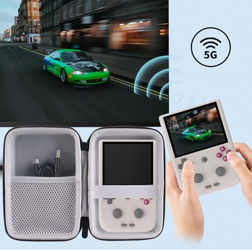 Hard Carrying Case Compatible with RF40H/RG406V /RG405V Retro Handheld Game Console (Grey) - style: grey