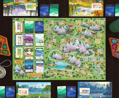 Bear Mountain Camping Adventure Board Game | Family Game for Young Camping Fans and Adults | Easy to Learn | Ages 10+ | for 1-4 Players | Perfect for Outdoor Enthusiasts
