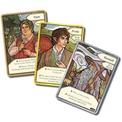 Asmodee The Lord of The Rings The Fellowship of The Ring Trick-Taking Game - A Cooperative Card Adventure! Strategy Game for Kids & Adults, Ages 10+, 1-4 Players, 20 Minute Playtime