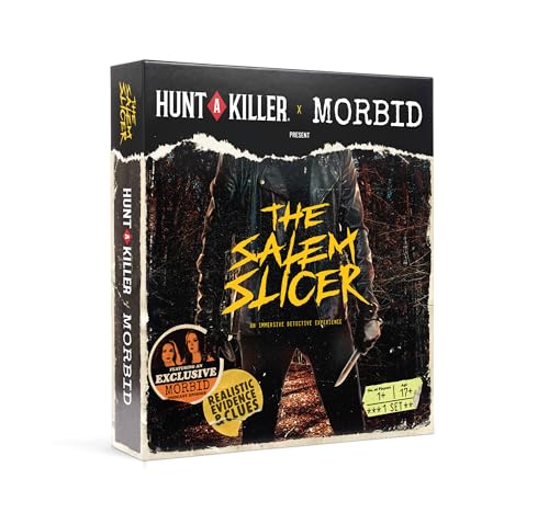 Hunt A Killer x Morbid: The Salem Slicer - Murder Mystery Game for Adults, True Crime Detective Board Games with Realistic Evidence, Forensic Files & Exclusive Podcast, 1+ Players, Ages 17+ - style: Salem Slicer