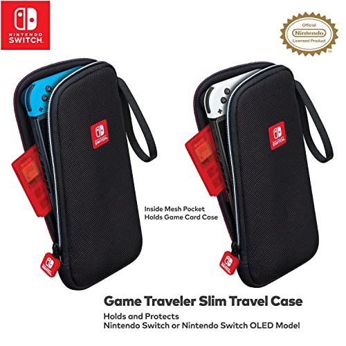 Game Traveler Officially Licensed Nintendo Switch OLED & Nintendo Switch GoPlay System Case - BONUS Slim Case Included, Travel with Your Complete NSW System and/or Your Handheld, (NNS5000)