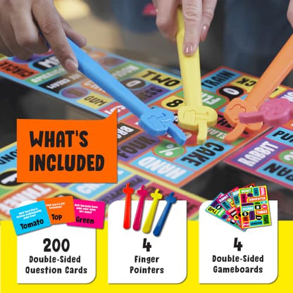 Give 'em the Finger Action Trivia Game, Fast Family Party Game, Ages 8+