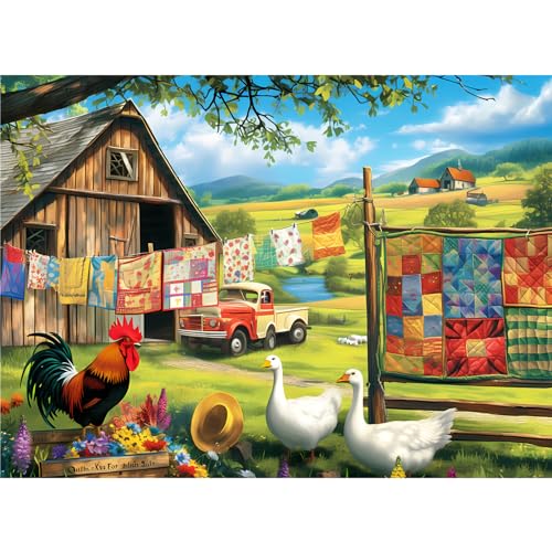 500 Pieces Puzzles for Adult Jigsaw Puzzle 500 Piece Puzzle Elderly Puzzle | 500 Pieces Puzzles for Adult Jigsaw Puzzle 500 Piece Puzzle Elderly Puzzle - style: Farm