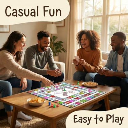 Second Edition Interactive Party Board Game Mat, Official Funny Group Game with Fun Challenges for Adults, Families & Friends’ Gatherings (2-8 Players)