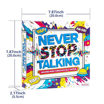 KAWAII KOI Never Stop Talking Word Guessing Card Game, Fast-Paced Party Card Set with Bell and Timer, Fun Team Activity for Family Night, Adults and Teens, Ages 14 Plus, 4 to 10 Players
