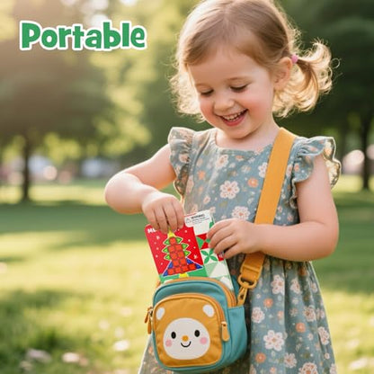 Magnetic Tiles Travel Storage Mini STEM Blocks Festive Box 26PCS 3+ | STEM magnetic building tiles with festive travel box. Great for road trips, airplanes, Montessori play & on-the-go fun - size: 26 PCS