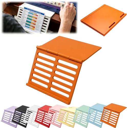 Mahjong Card Holder for Table, Under Mat Slide in Stand Angled Viewing Rack Foldable 3D Printed Space Saving Accessory for American Mahjong Mat (B - 05) - color: B - 05