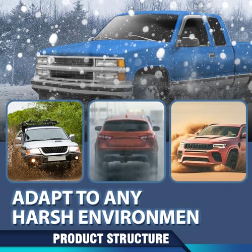 PIT66 Hood Insulation Pad 1/2" with Clips Compatible with Chevy GMC C1500 C2500 C3500 and Suburban 1988-1998 - style: 1988-1998 Chevy/GMC
