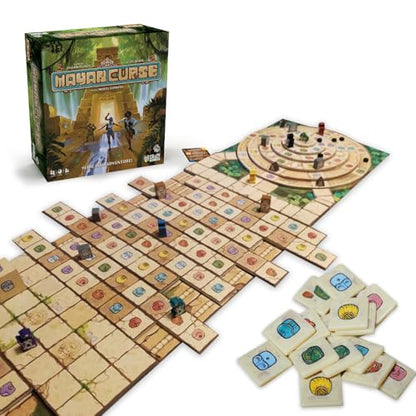 Mayan Curse – Thrilling Puzzly Board Games for Adults & Kids, Strategic Family Games for Game Night, Party Game with Fantasy, Adventure & Suspense, Ideal Gift for Boardgame Lovers
