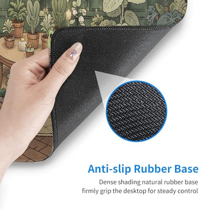 Cute Frog Gaming Mouse Pad Extended Large Mouse Mat 31.5 X 11.8 Inch Nonslip Rubber Base Long Desk Pad Stitched Edges Mousepad Mice Pad for Office Home Game - color: Cute Frog